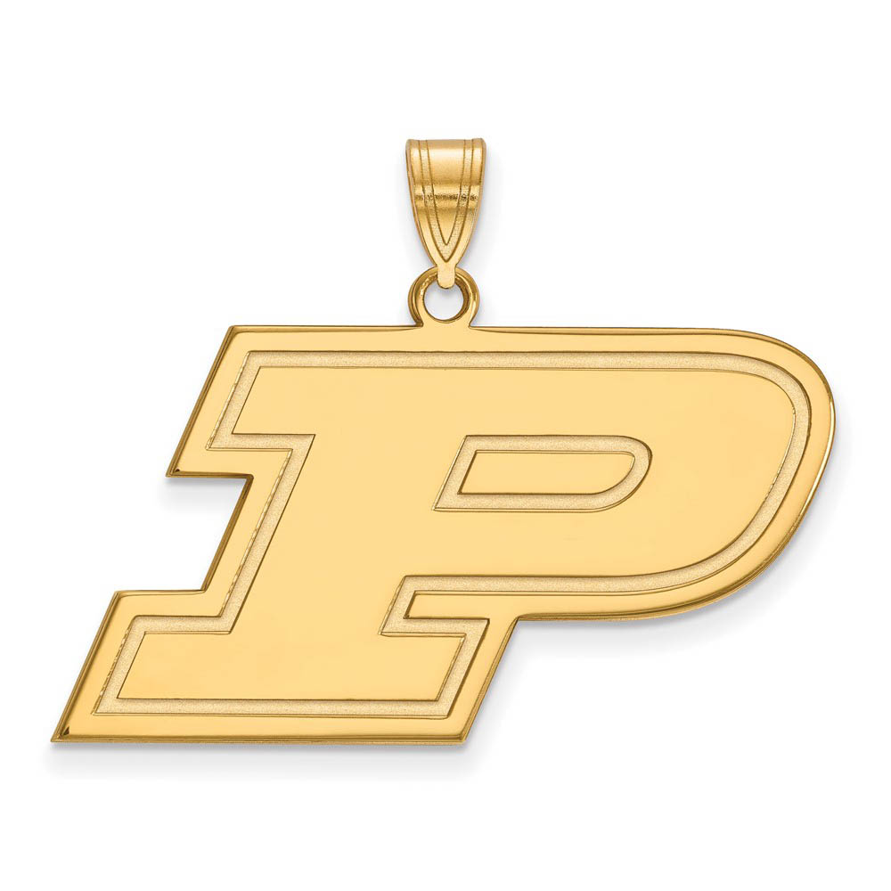 14k Gold Plated Silver Purdue Univ. Initial P Pendant