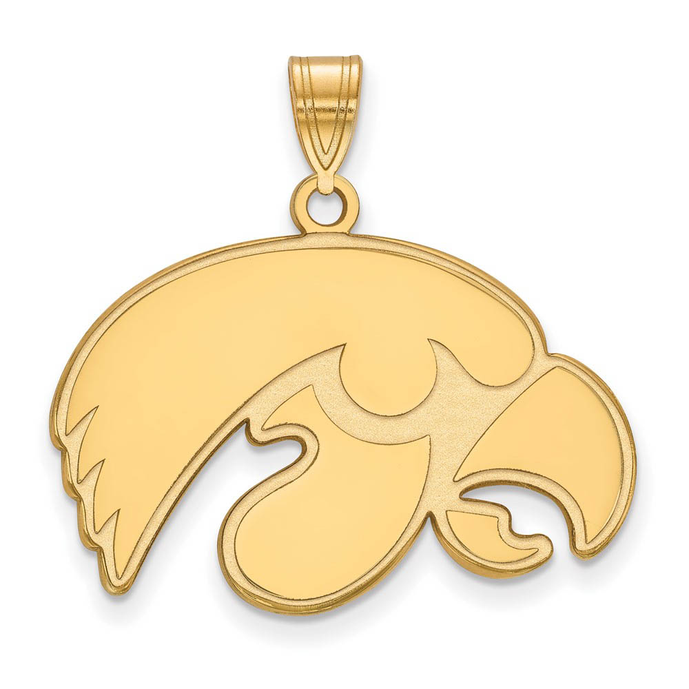 14k Gold Plated Silver Univ. of Iowa Pendant