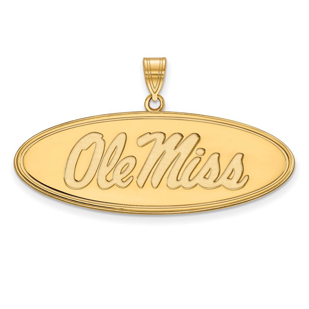 14k Gold Plated Silver Univ. of Mississippi Pendant
