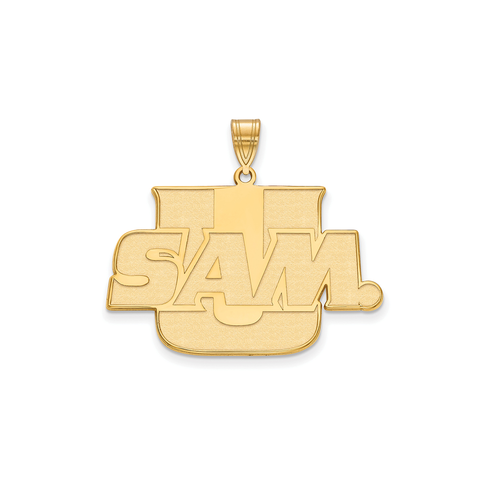 14k Gold Plated Silver Samford U. Pendant
