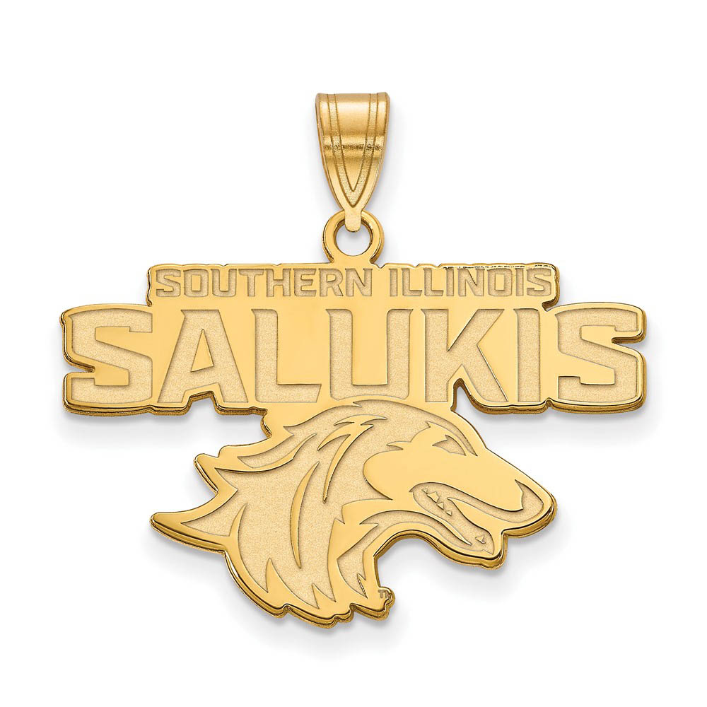 14k Gold Plated Silver Southern Illinois Univ. Pendant