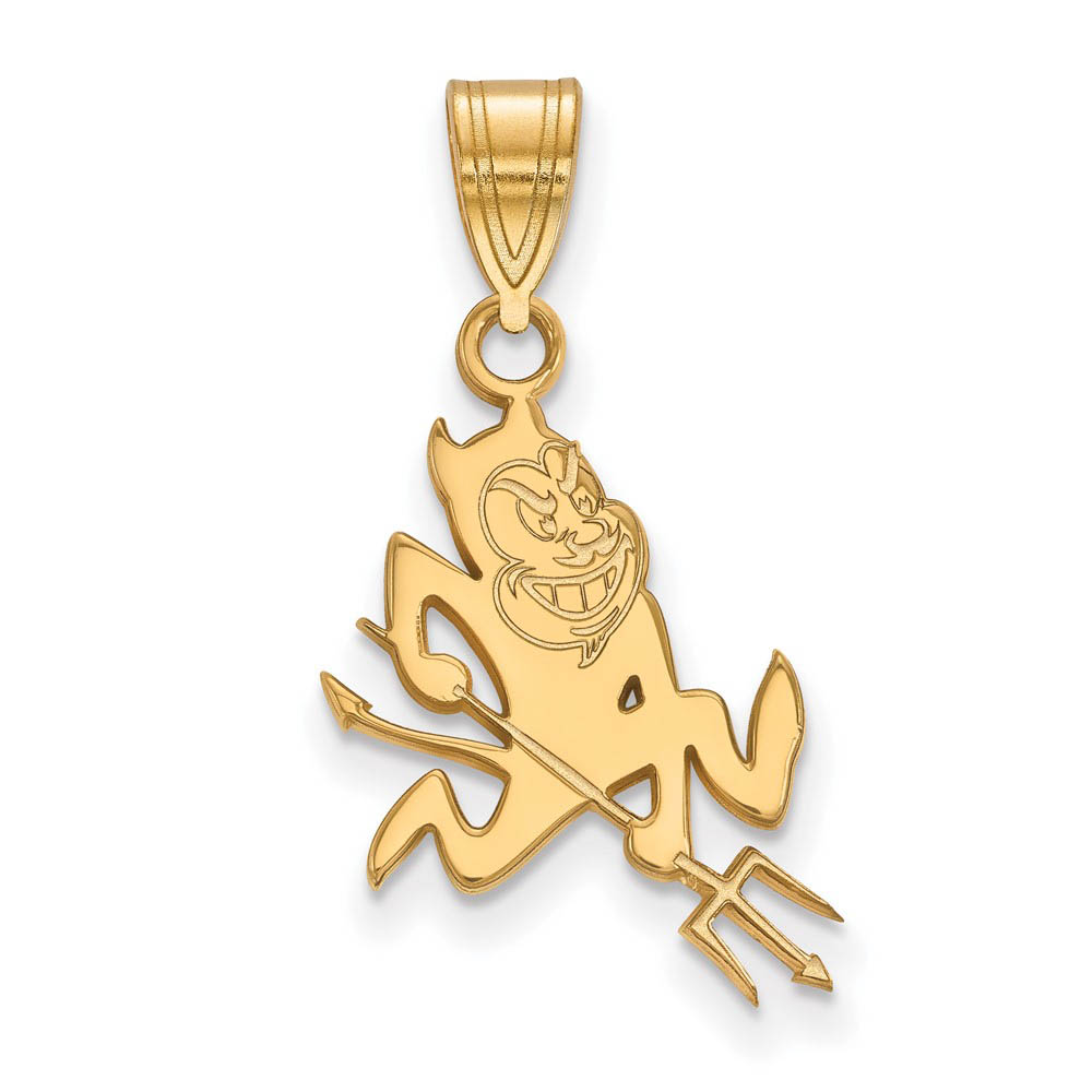 14k Gold Plated Silver Arizona State Mascot Pendant