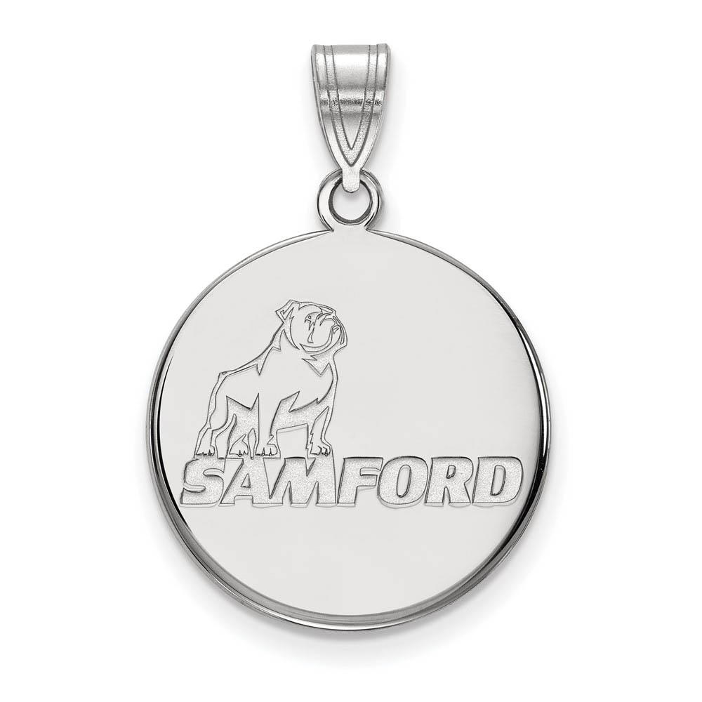 Sterling Silver Samford U. Mascot Logo Pendant
