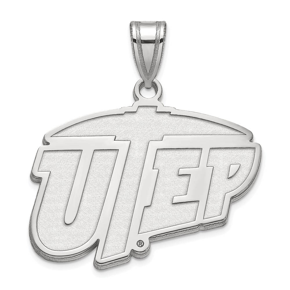 Sterling Silver U. of Texas at El Paso Logo Pendant