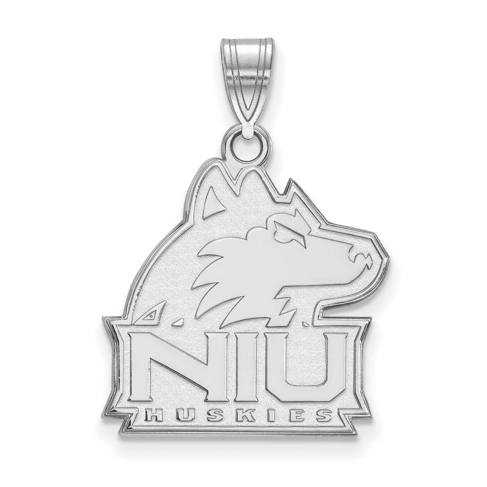 Sterling Silver Northern Illinois U. Mascot Logo Pendant