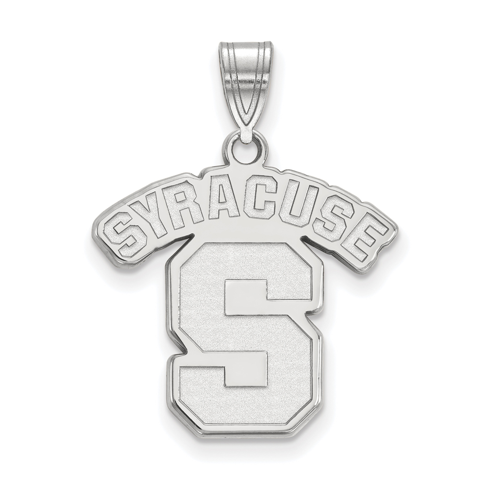Sterling Silver Syracuse U. Large 'SYRACUSE S' Pendant