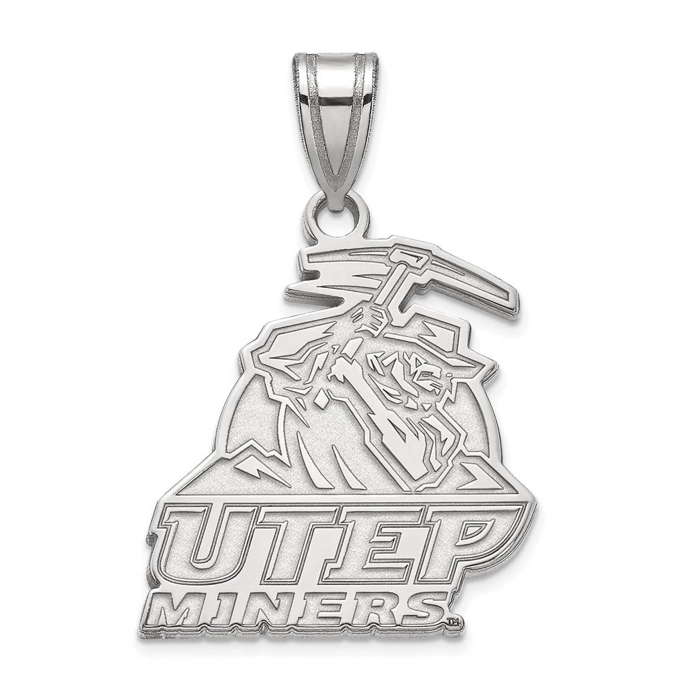 Sterling Silver U. of Texas at El Paso 'Miners' Pendant
