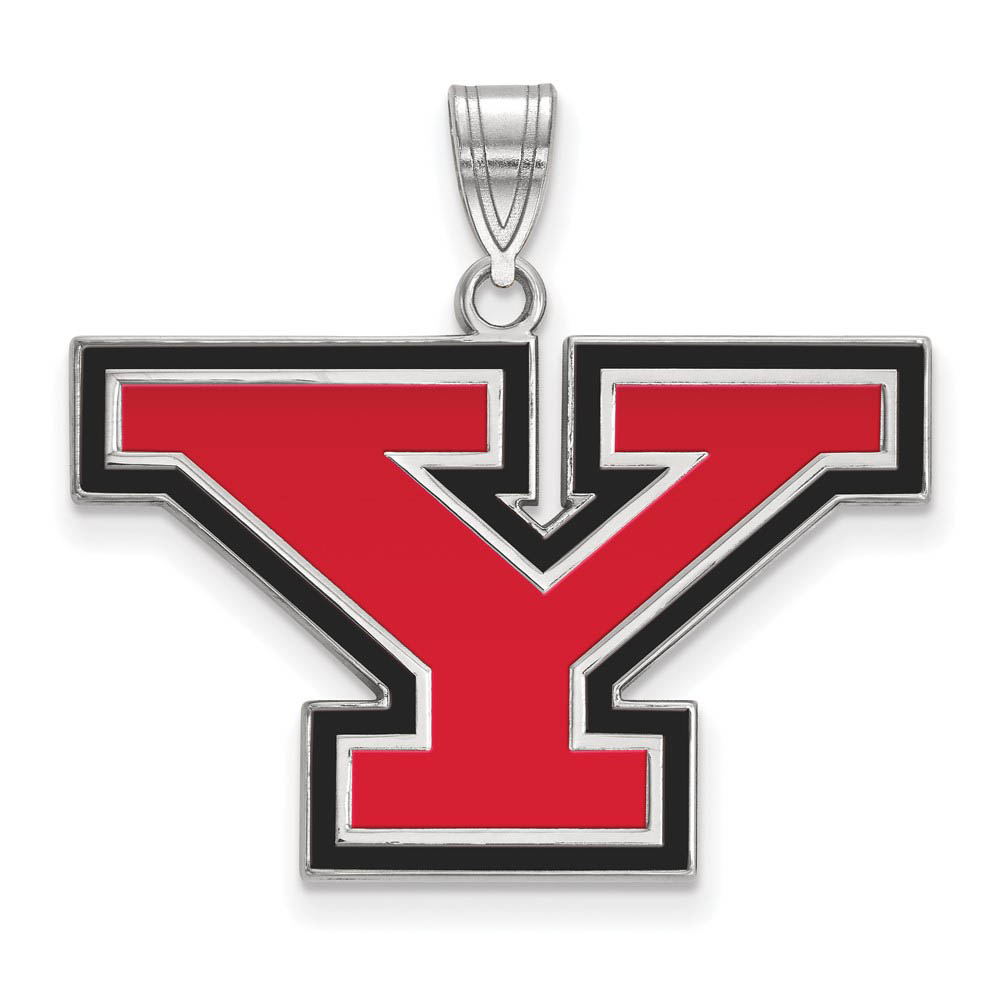 Sterling Silver Youngstown State Enamel Pendant
