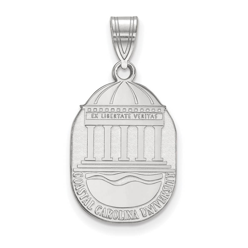 Sterling Silver Coastal Carolina U Crest Pendant