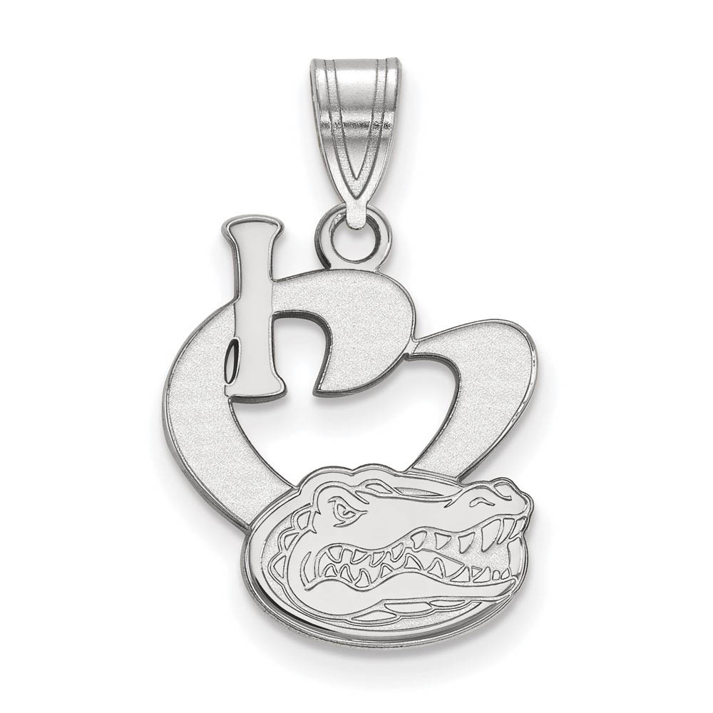 Sterling Silver U. of Florida I Love Logo Pendant