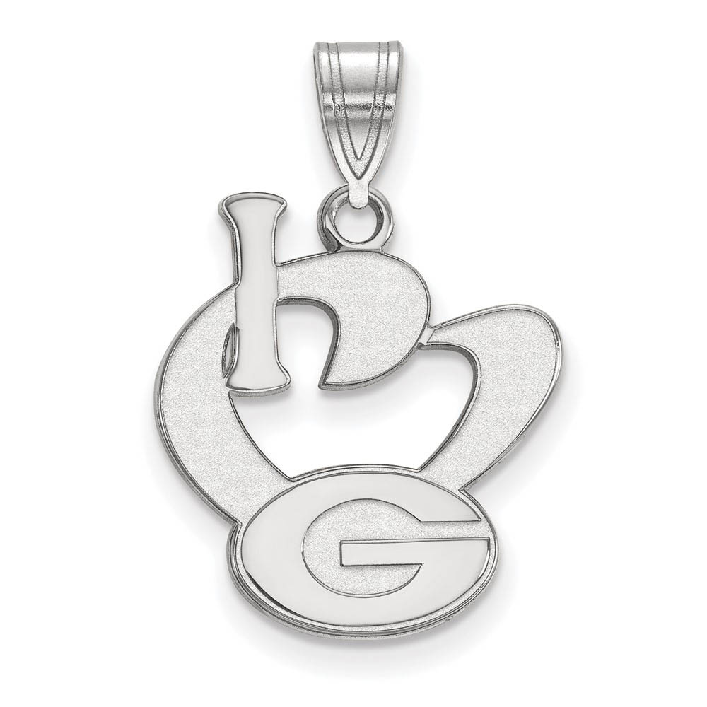 Sterling Silver U. of Georgia I Love 'G' Pendant