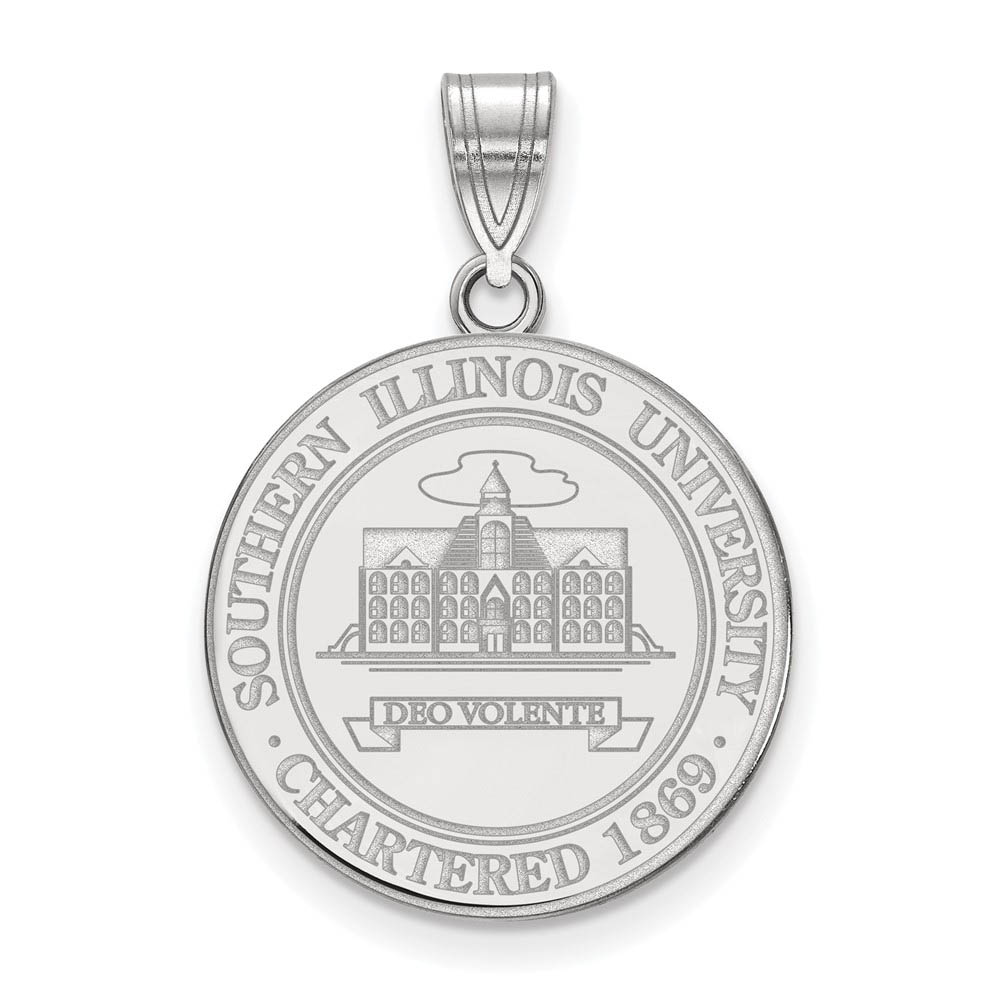 Sterling Silver Southern Illinois U. Crest Pendant