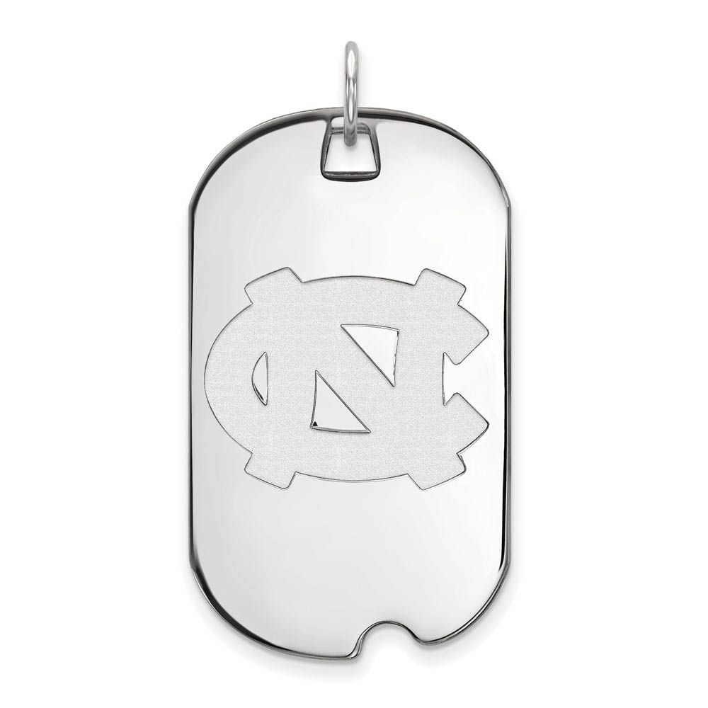 Sterling Silver North Carolina Dog Tag Pendant