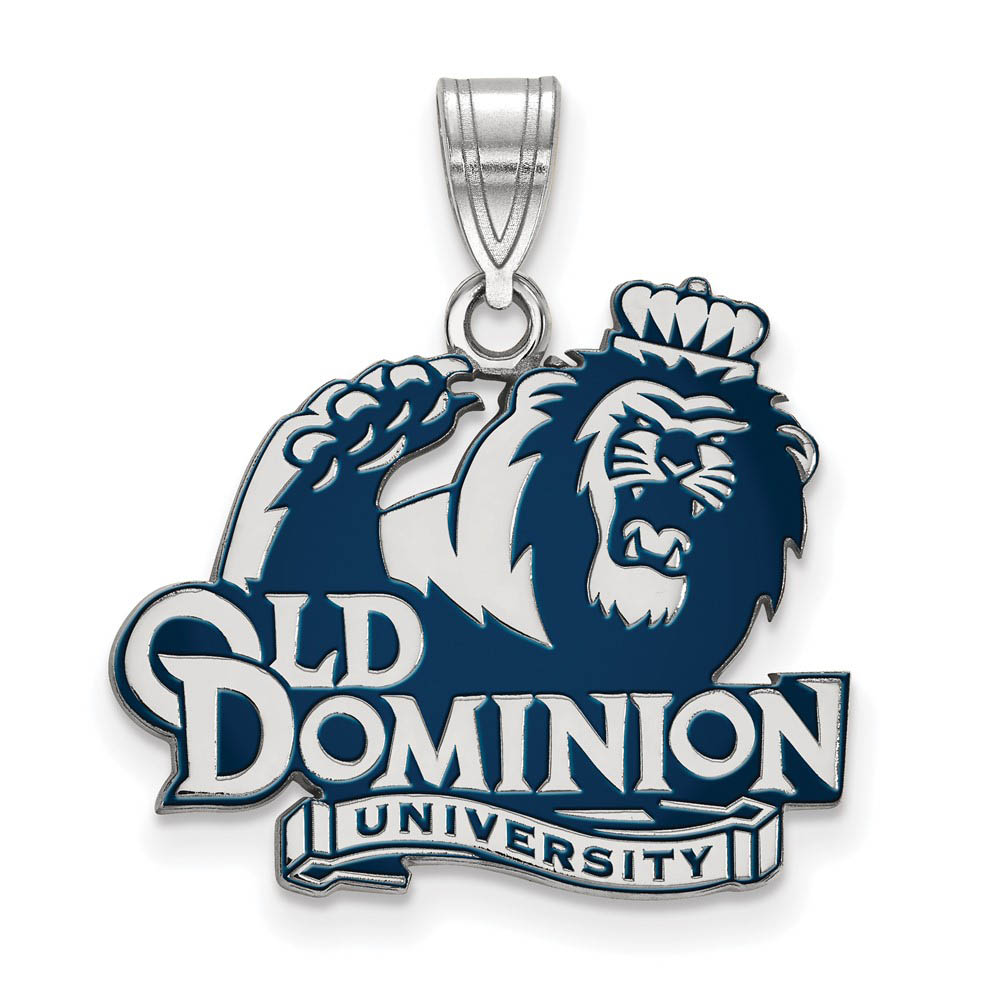 Sterling Silver Old Dominion U. Enamel Pendant