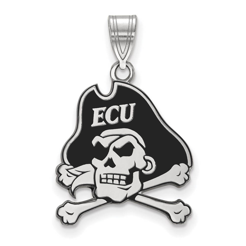 Sterling Silver East Carolina U Enamel Pendant