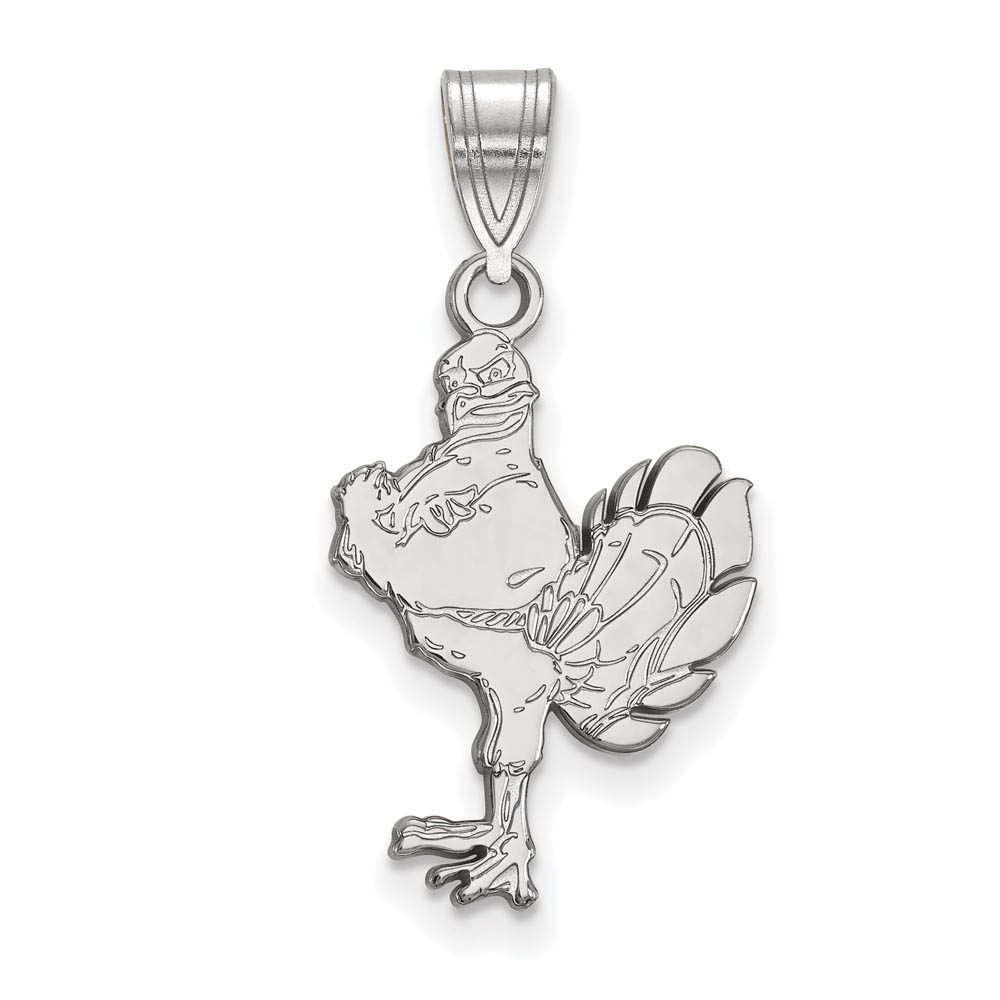Sterling Silver Virginia Tech Mascot Logo Pendant