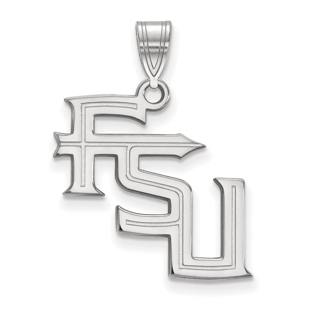 Sterling Silver Florida State 'FSU' Pendant