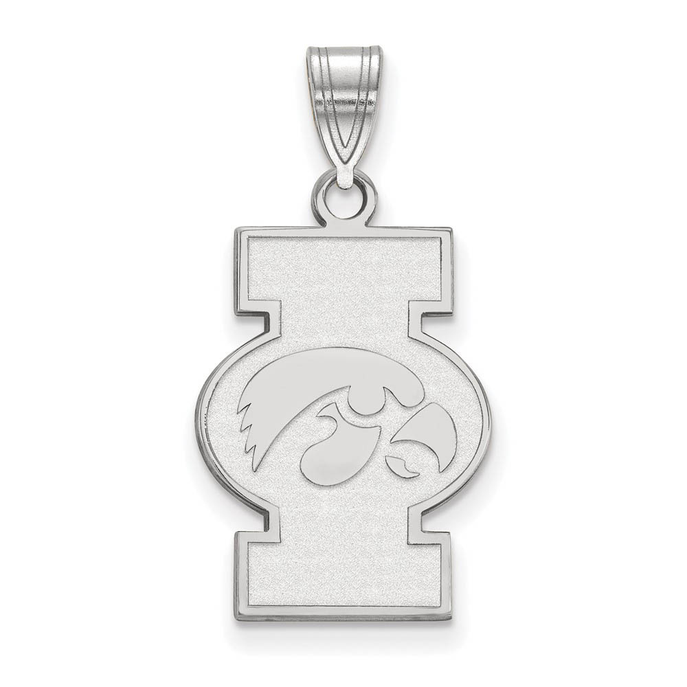 Sterling Silver U. of Iowa Logo Pendant