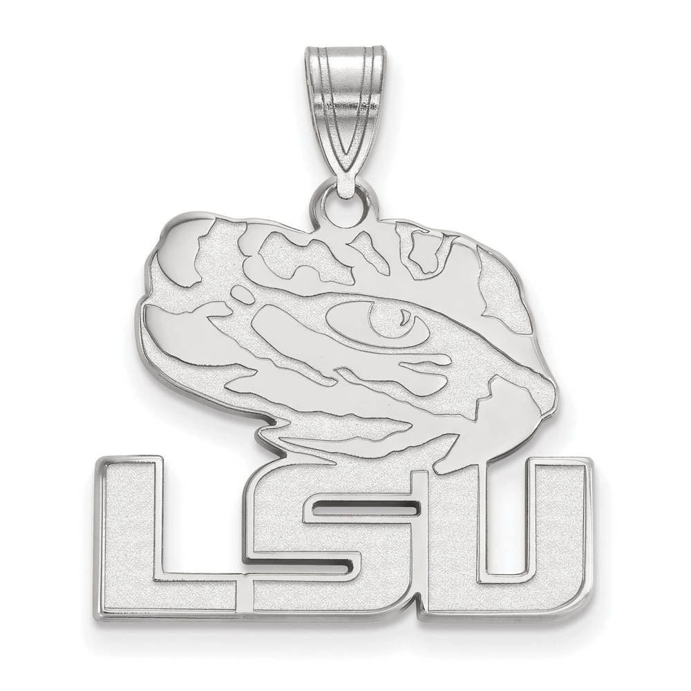 Sterling Silver Louisiana State Pendant