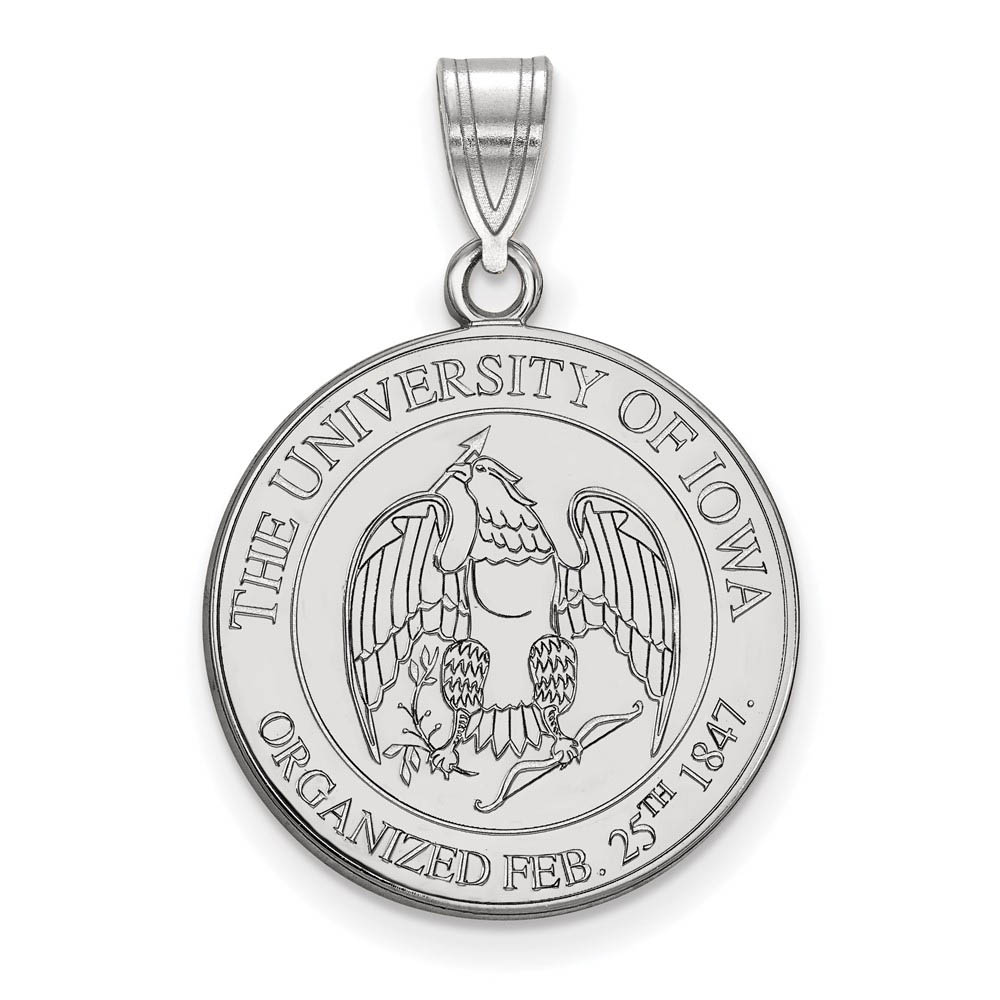 Sterling Silver U. of Iowa Crest Pendant