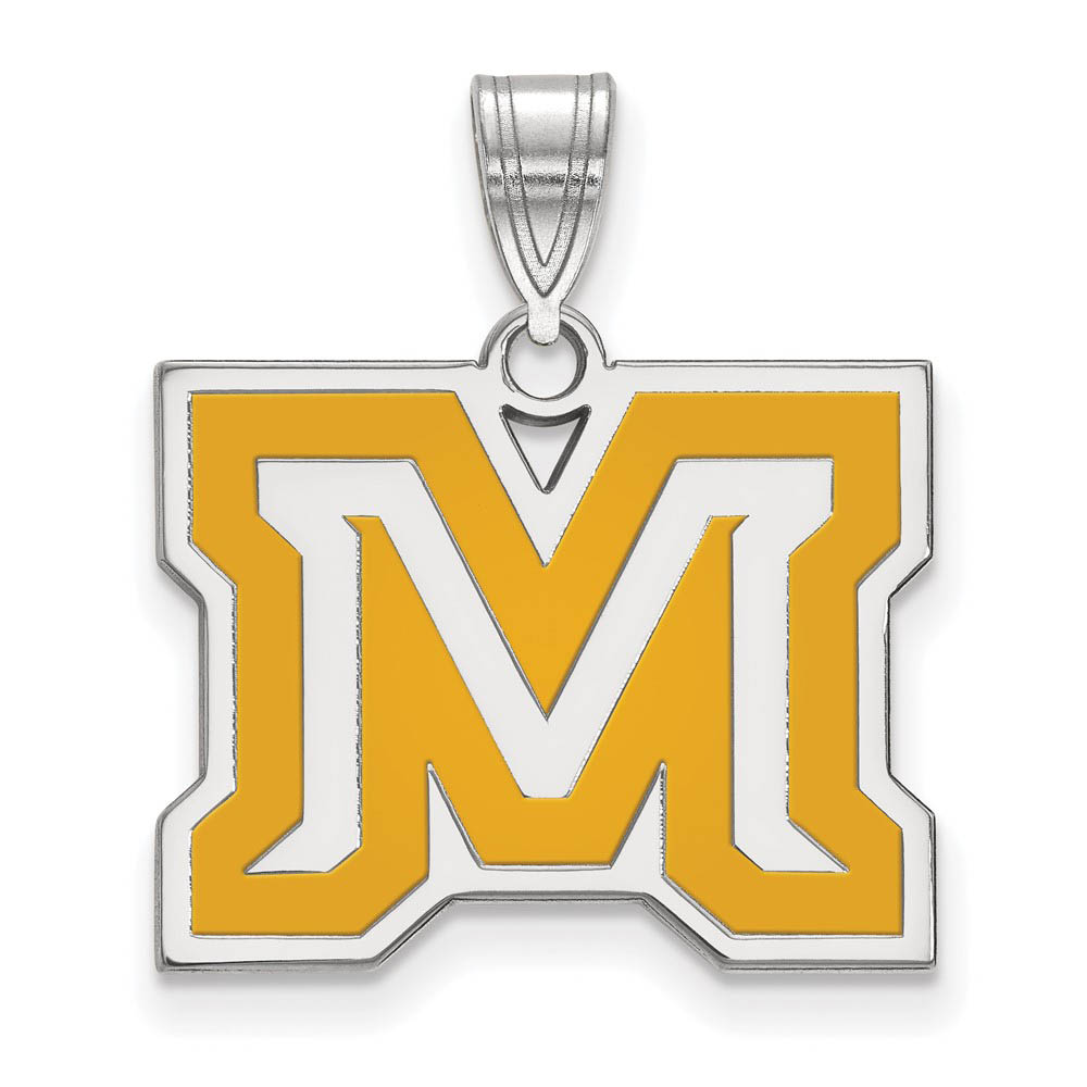 Sterling Silver Montana State Enamel Pendant