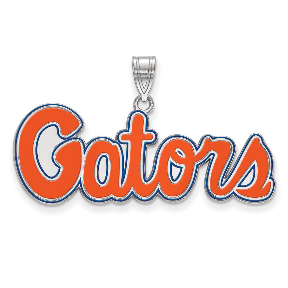 Sterling Silver U. of Florida Enamel Pendant