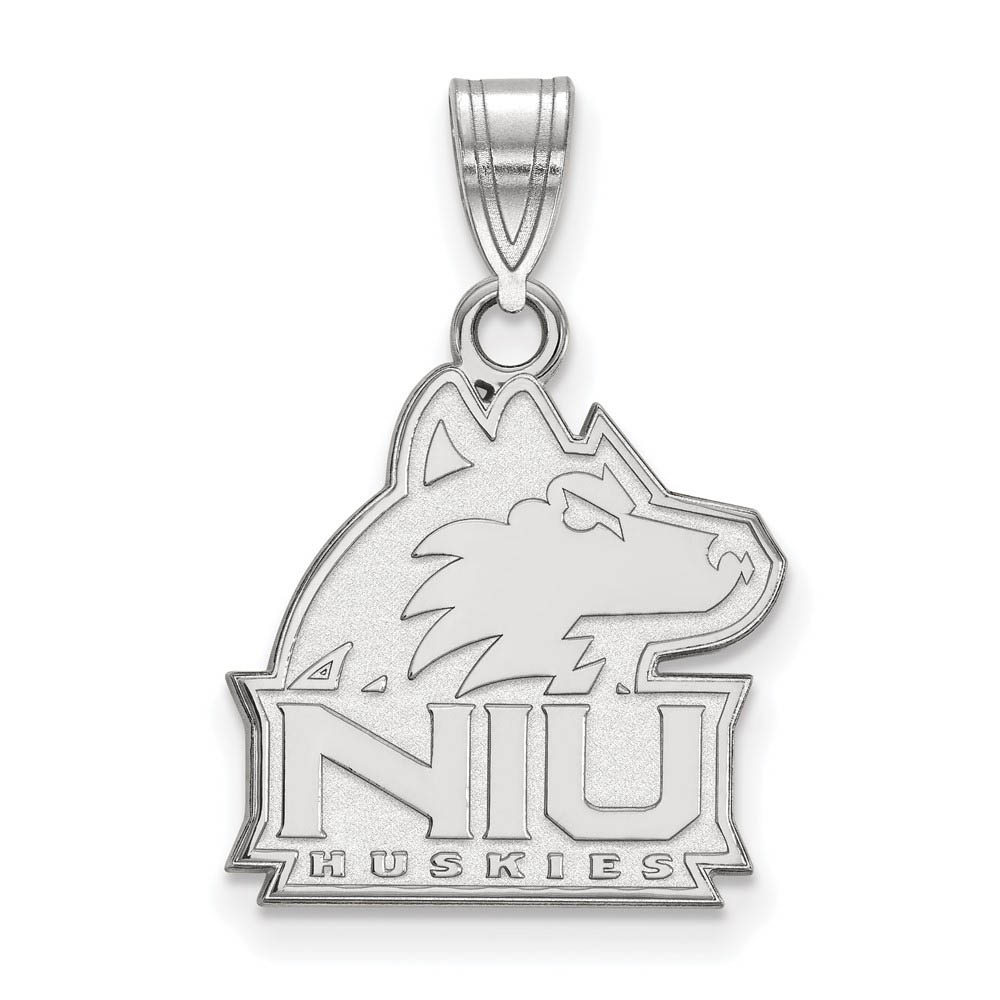 10k White Gold Northern Illinois U. Pendant