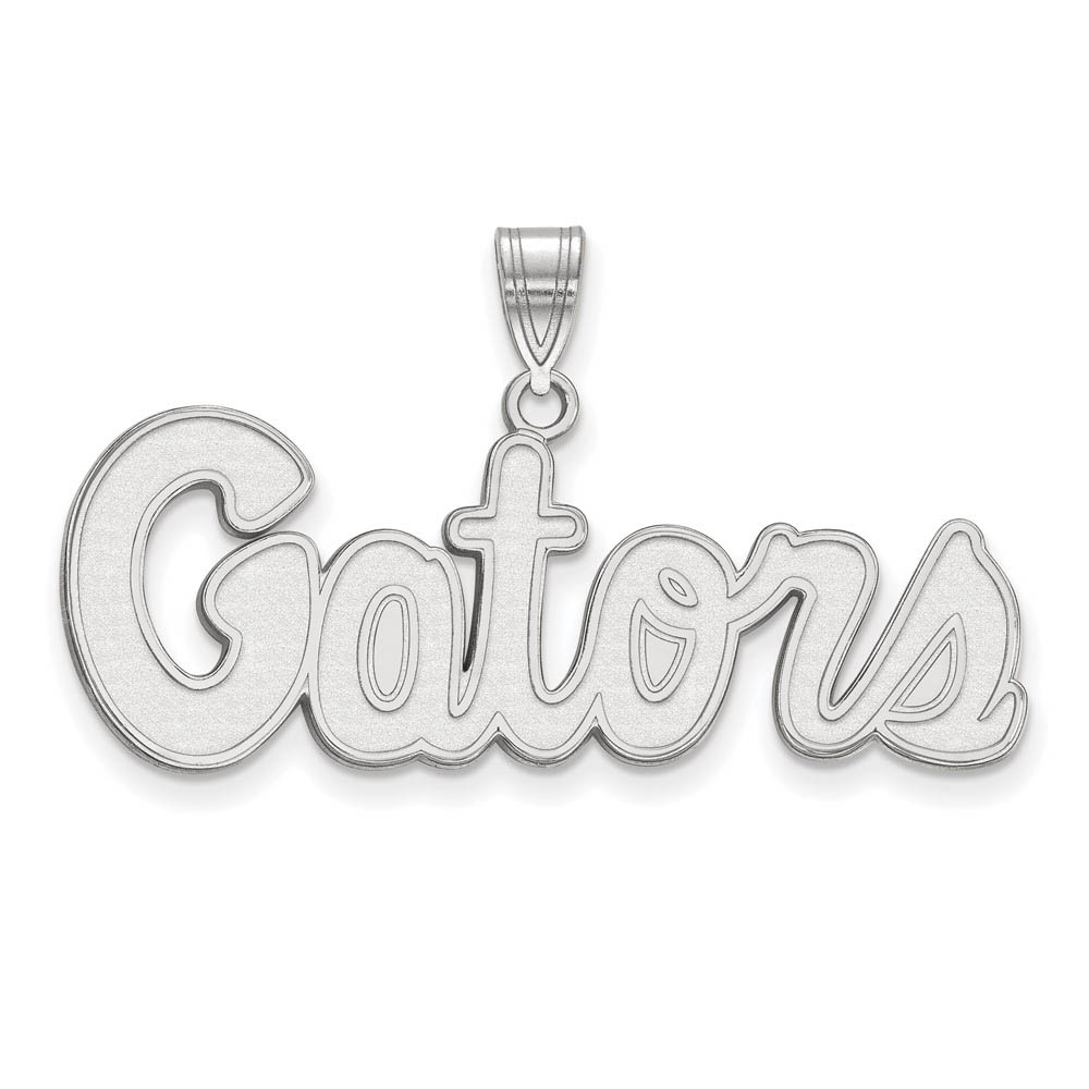 10k White Gold U of Florida 'Gators' Pendant