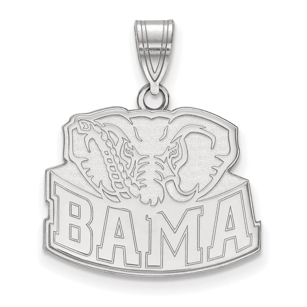 10k White Gold U. of Alabama Pendant
