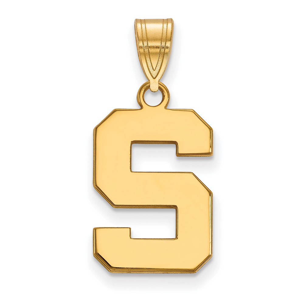 10k Yellow Gold Michigan State Pendant