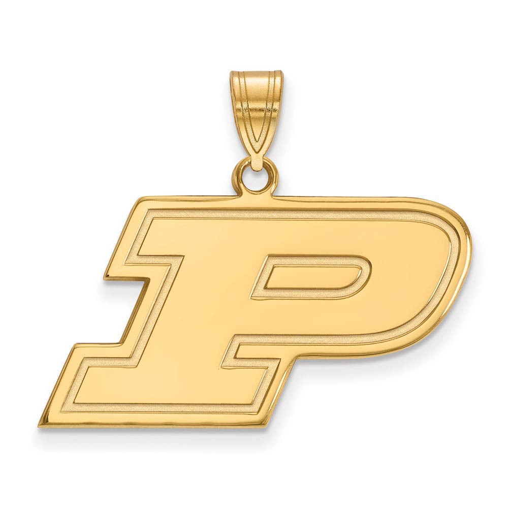 10k Yellow Gold Purdue Initial P Pendant