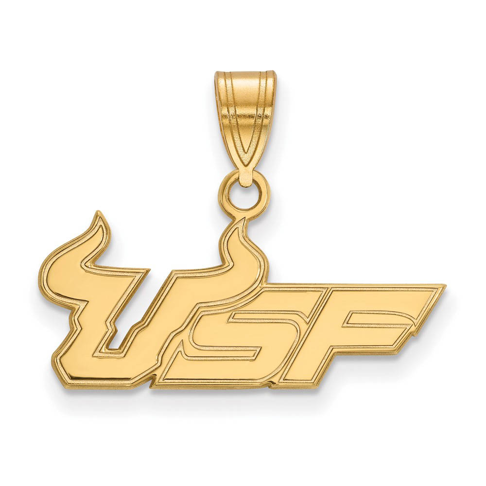 10k Yellow Gold South Florida 'USF' Pendant