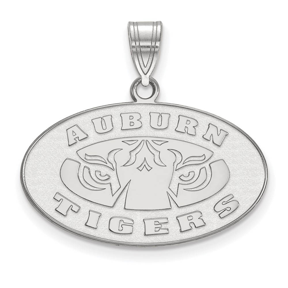 14k White Gold Auburn U Logo Pendant