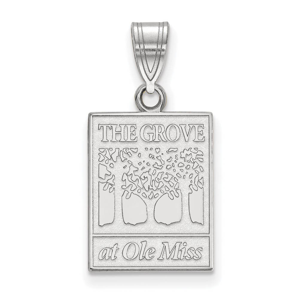 14k White Gold U. of Mississippi Pendant