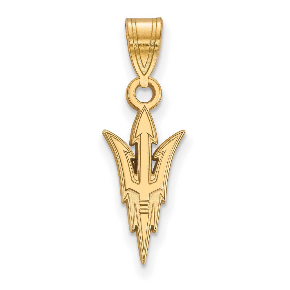 14k Yellow Gold Arizona State Logo Pendant