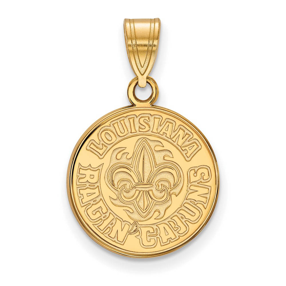 14k Gold Plate Silver U. of Louisiana at Lafayette Pendant