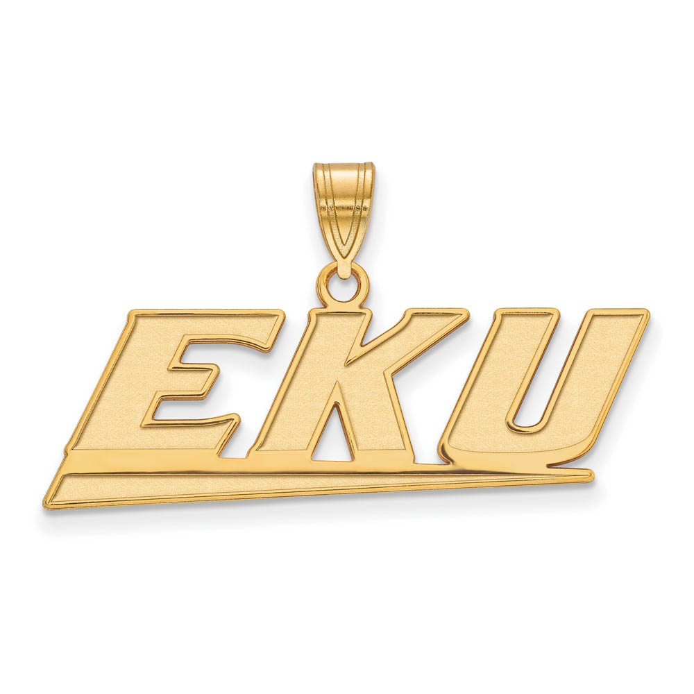 14k Gold Plated Silver Eastern Kentucky U Pendant