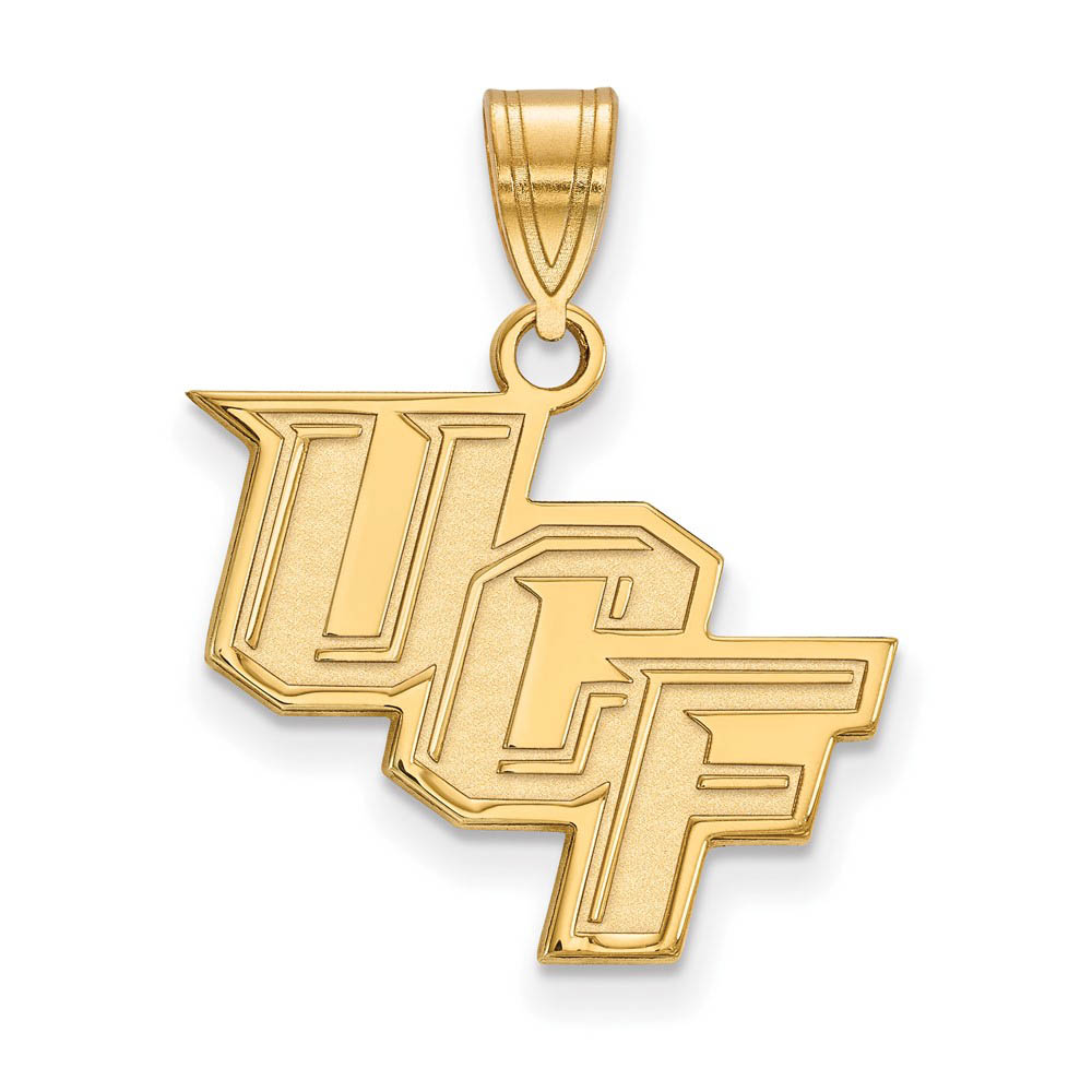 14k Gold Plated Silver Central Florida 'UCF' Pendant