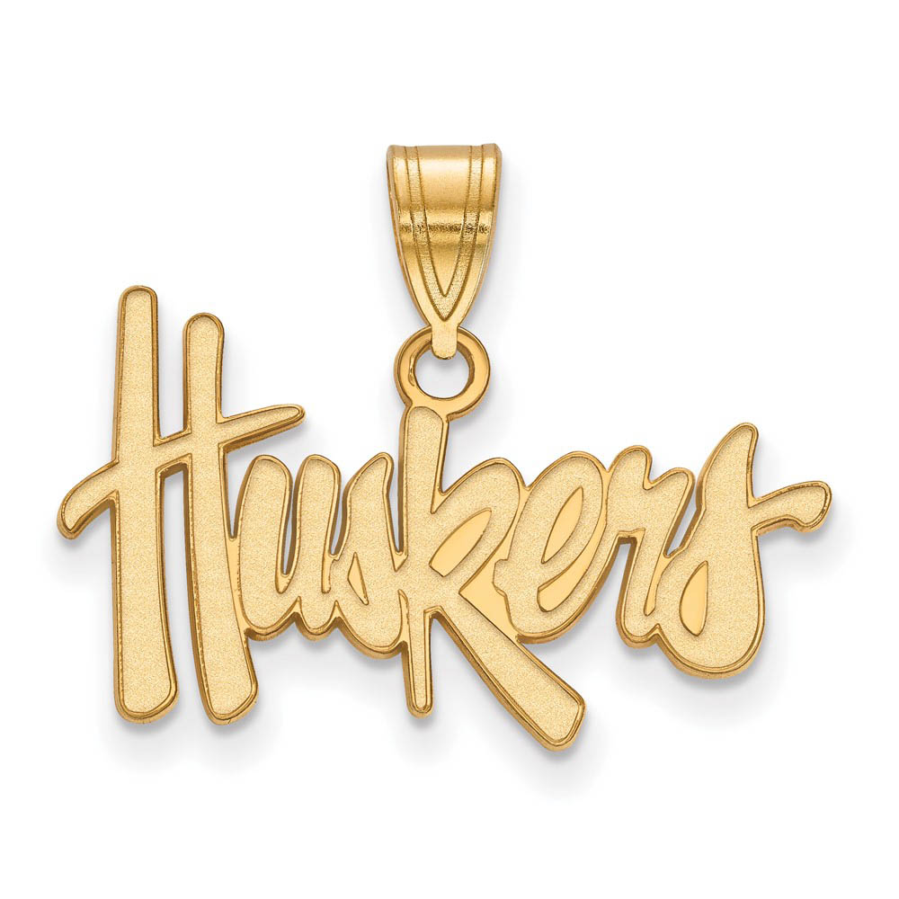 14k Gold Plated Silver U. of Nebraska 'Huskers' Pendant