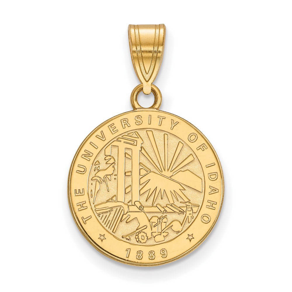 14k Gold Plated Silver U. of Idaho Crest Pendant
