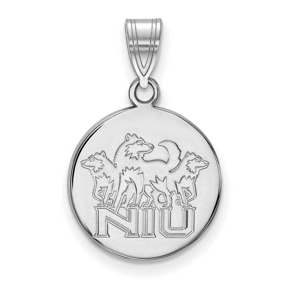 Sterling Silver Northern Illinois U. Disc Pendant