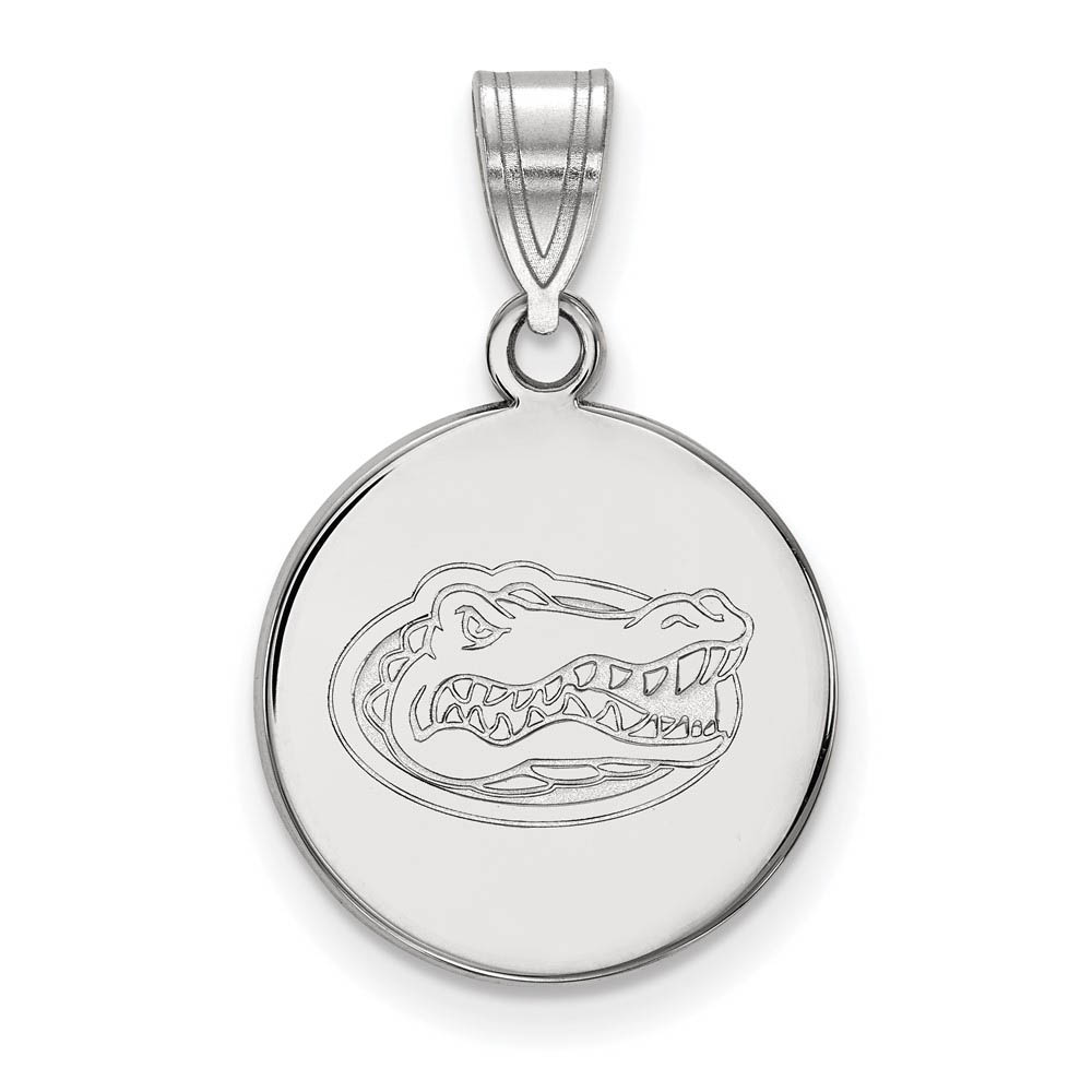 Sterling Silver U. of Florida Mascot Disc Pendant