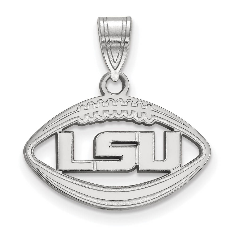Sterling Silver Louisiana State Football Pendant