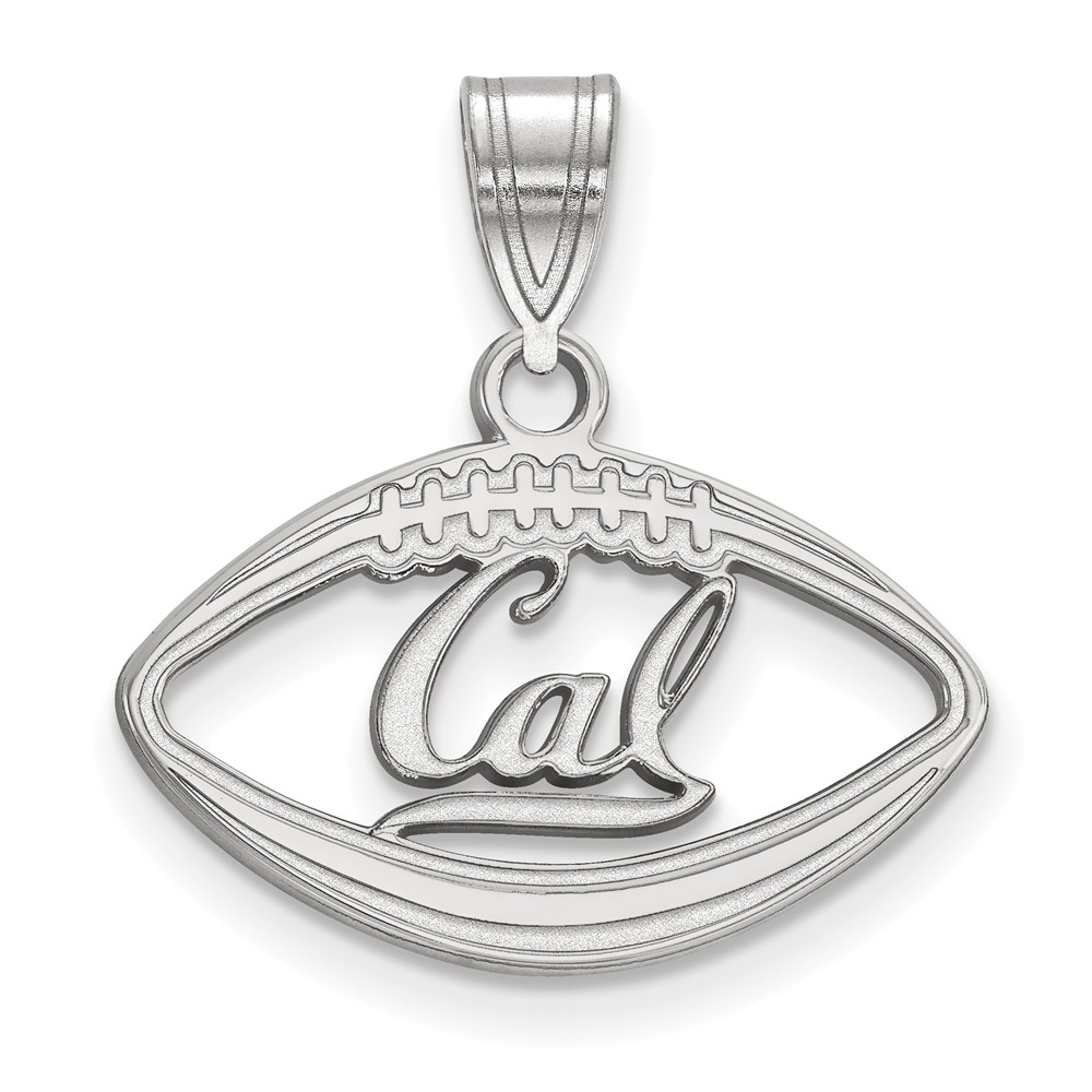 Sterling Silver California Berkeley Football Pendant