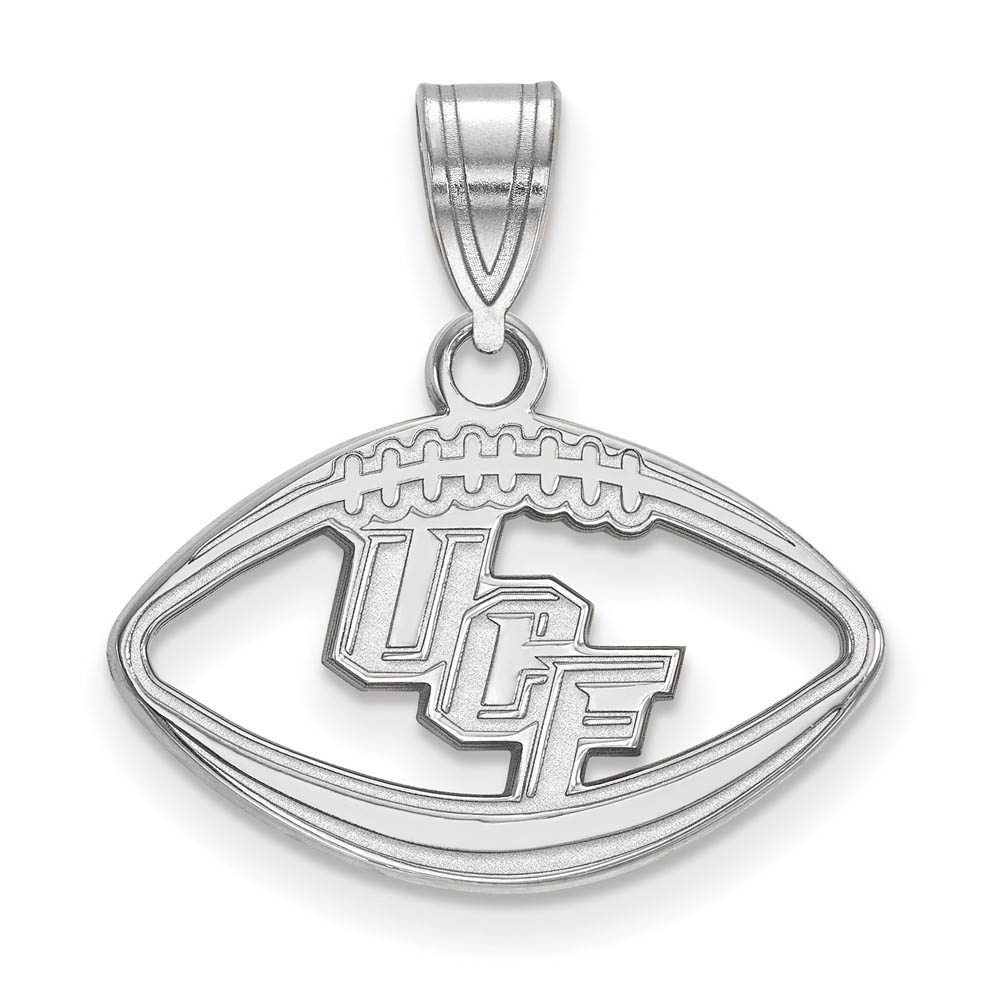 Sterling Silver Central Florida Football Pendant