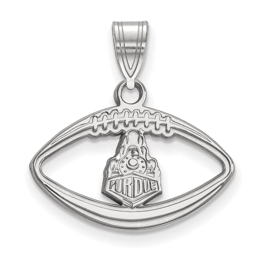 Sterling Silver Purdue Football Logo Pendant
