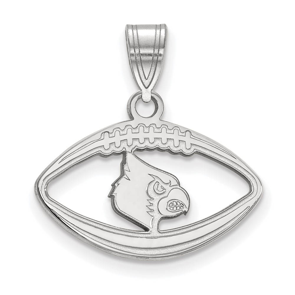 Sterling Silver U. of Louisville Football Pendant