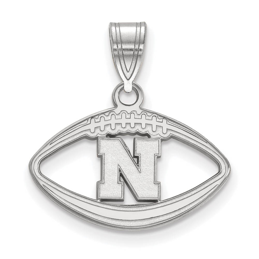 Sterling Silver U. of Nebraska Football Pendant