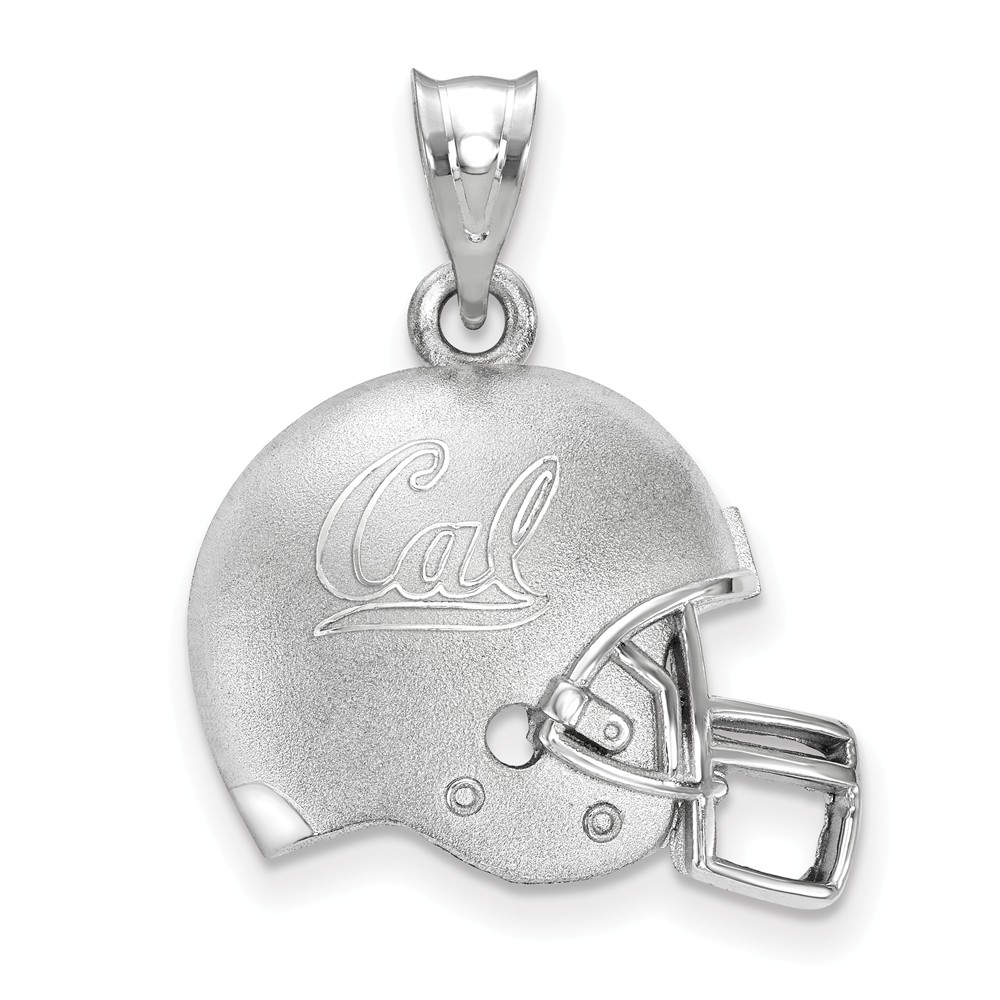 Sterling Silver California Berkeley 3D Helmet w Logo Pendant