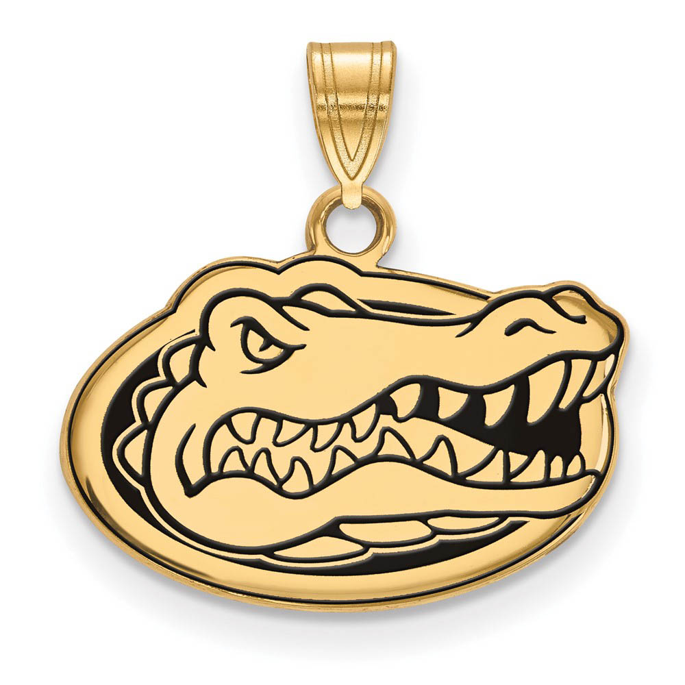 14k Gold Plated Silver U. of Florida Enamel Mascot Pendant
